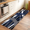 thumbnail image 2 of Runner Rug 2'x6', Navy Blue Black Geometric Washable Non-Slip Hallway Runner Rugs, Modern Art Abstract Grey Line Bedside Rugs Floor Mats Carpet Runners for Kitchen Bathroom Laundry Room, 2 of 8