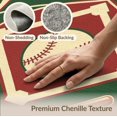 thumbnail image 6 of ODIKA Field Vintage Sport Emblem With Star Border And Diamond Layout Baseball Flowing Pet Friendly & Kids Safe Play for Playroom, Bedroom, Reading Nook, 6 of 7