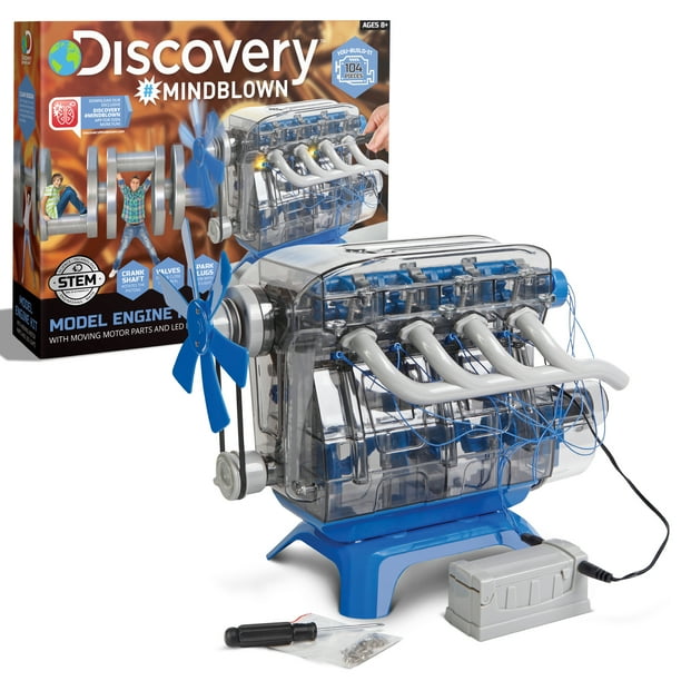 DISCOVERY KIDS DIY Toy Model Engine Kit, Mechanic Four Cycle Internal
