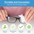 thumbnail image 5 of Care Touch Lens Wipes for Eyeglasses - 400 Count Individually Wrapped Pre-Moistened Wipes, 4.5x11-Inch - Sunglasses, Screens, and Glasses Cleaner - Gentle and Portable for Cleaning of Devices, 5 of 7