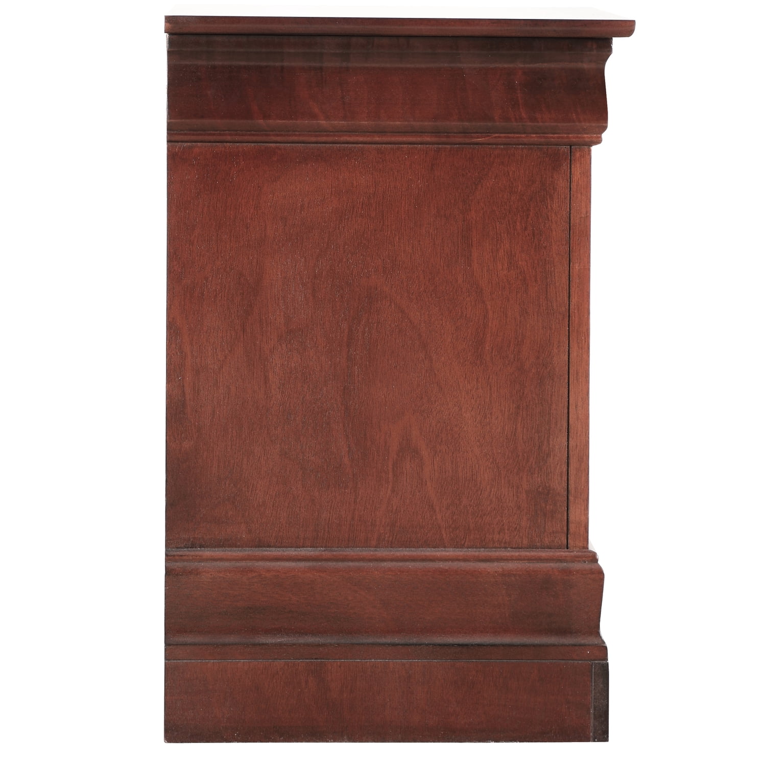 Glory Furniture Louis Phillipe 2 Drawer Nightstand in Cherry