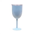 thumbnail image 1 of Copa de Vino Copa de Doble Capa de Acero Inoxidable Color Vaso de Gran Capacidad de Vino Resistente Azul, 1 of 8