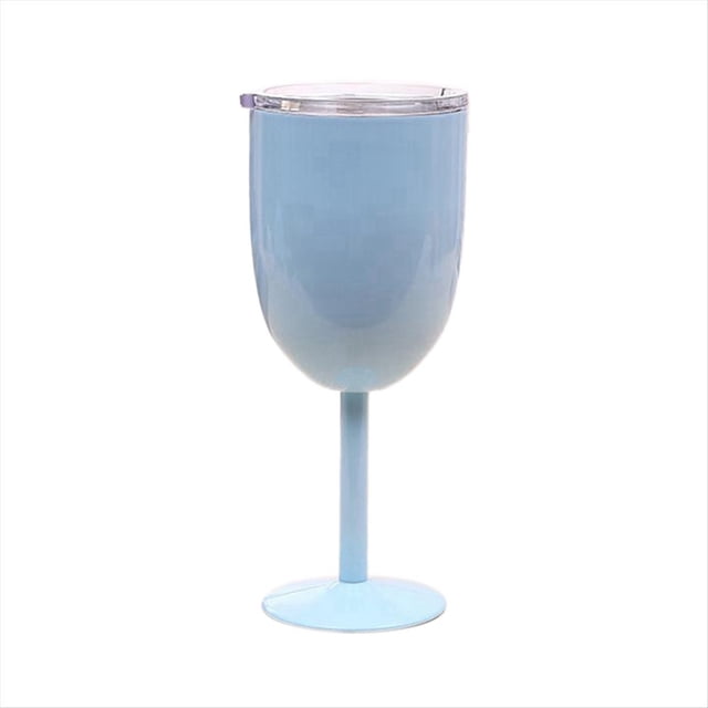 Copa de Vino Copa de Doble Capa de Acero Inoxidable Color Vaso de Gran Capacidad de Vino Resistente Azul