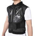thumbnail image 2 of Chaleco de motocicleta Protector de armadura corporal sin mangas Chaqueta de equipo protector de carreras (M), 2 of 10