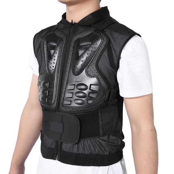 Motorcycle Vest Sleeveless Body Armor Protector, Racing Protective Gear Jacket for Men, Size M