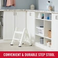 thumbnail image 4 of Taburete plegable Rubbermaid, dos escalones, 14 pulgadas de alto, blanco, 4 of 6