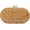 Brown, variant on Women Acrylic Rattan Clutch Purse Rattan Woven Evening Bag Wedding Party Purse Summer Beach Wicker Shoulder Handbag
