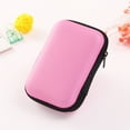 thumbnail image 3 of Bolsa de auriculares multiusos Bolsa de almacenamiento de cable USB Organizador de bolsa de viaje con estuche de malla EVA (rosa), 3 of 5