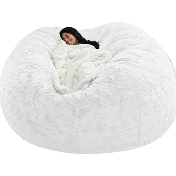 1 funda para silla grande circular, suave y esponjosa, cómoda funda de terciopelo para sofá, para sala de estar, dormitorio, oficina, decoración del hogar (solo funda, sin relleno), 180 cm x 90 cm.
