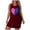 X127-Wine, variant on Censtreet Nightgowns for Women Sleeveless Sleepwear Wide Strap Sleep Shirt Printed Tank Sleepshirt S-XXL