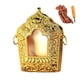 thumbnail image 2 of Caja Gau budista, amuleto budista de cobre, colección de decoración étnica budista para rezar Oro, 2 of 8