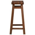 thumbnail image 4 of Boraam Sonoma Counter Height Backless Kitchen Bar Stools - Chestnut Wire-Brush Set of 2, 4 of 7