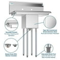 thumbnail image 2 of Pemberly Row 10x14x10 NSF Stainless Steel Kitchen Prep/Utility Sink in Silver, 2 of 6