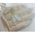 thumbnail image 5 of 14k Gold Filled Opalite Earrings Faceted Simulated Opal Long Teardrops White Rainbow Iridescent Drops Designed for Adult Women, 5 of 5