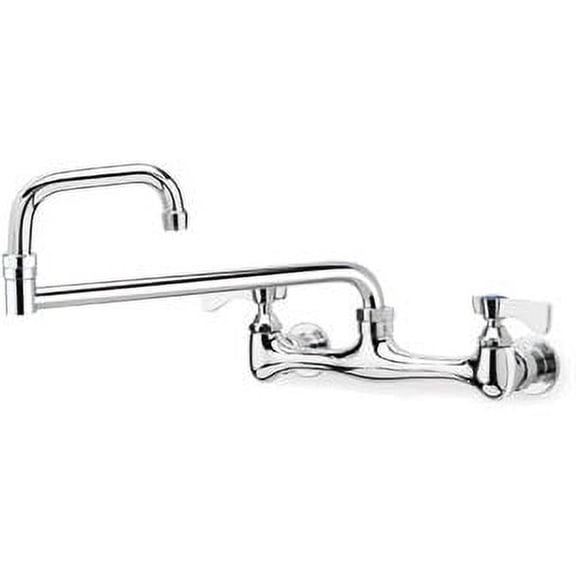 Krowne Commercial Series 8" Center Wall Mount Faucet, 24" Jointed Spout, Low Lead 12-824L
