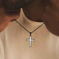 thumbnail image 5 of VNOX New 2026 Unisex Two Tone Mens Cross Necklaces, Religious Gifts Christian Jewelry Findings Fashion Trendy Accessories Creative Gift for Women and Men, 5 of 5
