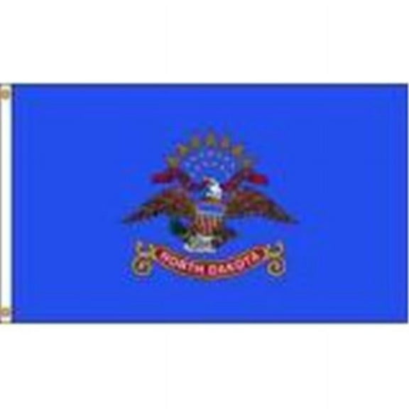 Annin Flagmakers 144170 4 ft.  X 6 ft.  Nyl-Glo North Dakota Flag