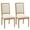 B:Rectangular Back-Beige, variant on King Louis Back Side Chair Set of 4 Upholstered Linen Dining Room Chairs French Country Dining Chairs, Light gray