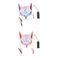 thumbnail image 1 of 2x LED Decoración de Halloween para Hombre Mujer Soledad Cubierta de Cosplay de Halloween, 1 of 10