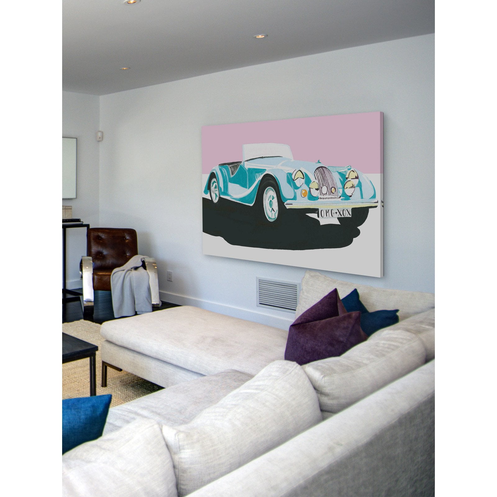 Marmont Hill "Dream Car" by Molly Rosner Painting Print on Wrapped Canvas