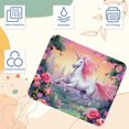 thumbnail image 3 of Unicorn 8.3x9.8 Inch Square Printed Desk Mat Mouse Pad for Office and Gaming, Non-Slip Rubber Bottom, 3 of 6