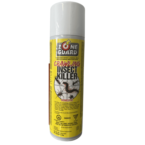 Zone Guard Crawling Insect Killer Spray 350g, Indoor Outdoor Aerosol Insecticide, Ant Cockroach Spider Flea Tick Control, Professional Pest Control Canada