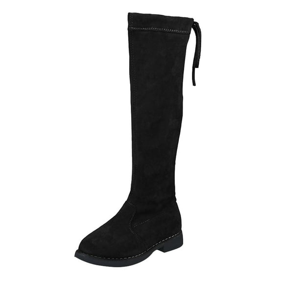 Girls Boots Girls Combat Boots Girls Boots Suede Fashion Non Breathable Women Footwear for Stylish Youth