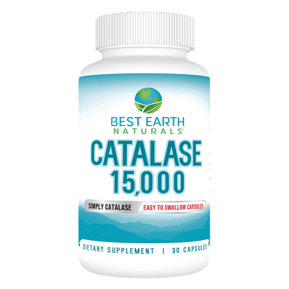 Best Earth Naturals, Pure Catalase 15,000, Hair Supplement Capsules for Men and Women, 30 Count