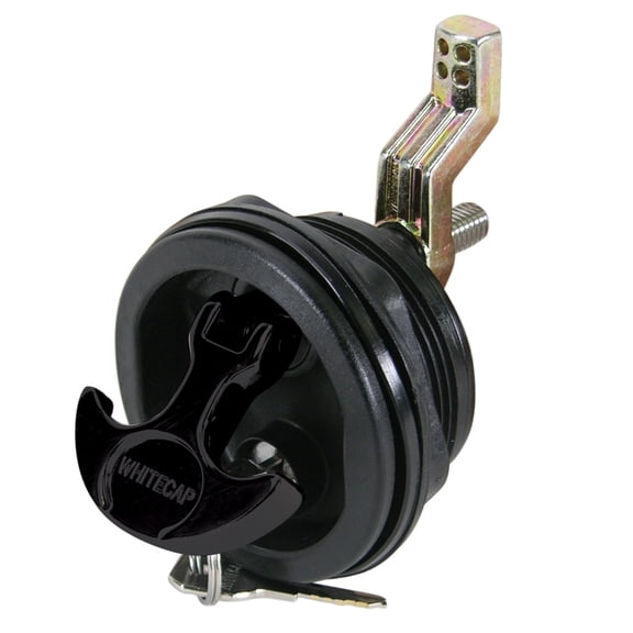 WHITECAP T-HANDLE LATCH BLACK/BLACK NYLON LOCKING