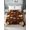 Brown, White, variant on Twin Flat Sheet Only Fall Thanksgiving Pumpkin Seamless Soft Microfiber Cooling Bedding Sheets Flower Leaves Vintage Brown Flat Bed Sheet for Hotel,Home Decor