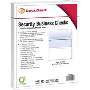 Standard Security Check 11 Features, 8.5 x 11, Blue Marble Middle, 500/Ream