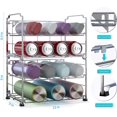 thumbnail image 3 of Adjustable Water Bottle Organizer Storage, Auledio 2-Tier Stackable Water Bottle Holder Rack, Brone(2 Pack), 3 of 7