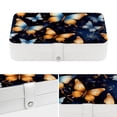 thumbnail image 4 of Butterfly Portable PU Leather Jewelry Organizer with Removable Compartment, Bracelet Holder, Earring Organizer, and Jewelry Boxes, 4 of 6