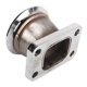 thumbnail image 1 of Adaptador de brida de banda en V de 3 pulgadas, acero inoxidable, a prueba de óxido, flujo suave, accesorio de coche de alta resistencia apto para T3 Turbo, 1 of 5