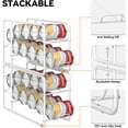 thumbnail image 2 of 4 Pack Can Dispensing Rack, Stackable Can Storage Organizer for Canned Food Kitchen Cabinets Pantry Countertop, 2 of 14