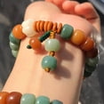 thumbnail image 4 of Cuentas de Buda con raíz de Bodhi de Duobao Pulsera con raíz de Bodhi de color de Duobao Bodh de Duobao, 4 of 5