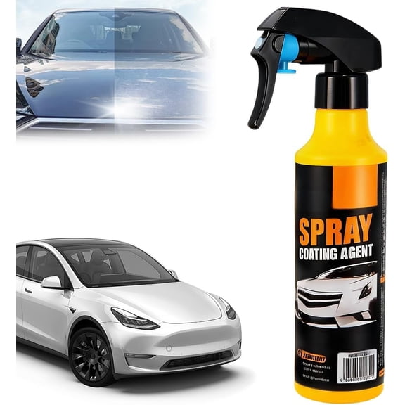 Hydrophobic Ceramic Car Coating Spray for Paint Protection, High Gloss Polish, 120ml