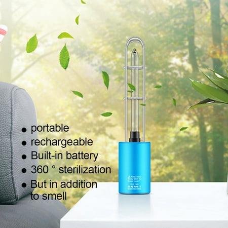 

Yixx Rechargeable UV Ozone Sterilizer Light Tube Bulb Disinfection Kill Bacteria Lamp