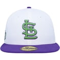 thumbnail image 2 of Men's New Era White St. Louis Cardinals 2011 World Series Side Patch 59FIFTY Fitted Hat, 2 of 5