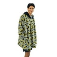 thumbnail image 2 of Batman Logo All-Over Print Gray Hooded Sweater-OSFA, 2 of 4