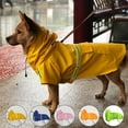 thumbnail image 5 of 2024 Explosion Large Dog Raincoat Poncho with Reflective Strip Leashable Outdoor Rain Rush Coat Windproof Hooded Dog Raincoat (Pink,4XL (24-32.5KG)), 5 of 7