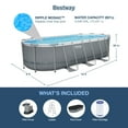 thumbnail image 4 of Bestway Power Steel 18' x 9' x 48" Oval Pool Set, 4 of 12