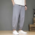 thumbnail image 3 of Mens Loose Straight Summer Casual Pants Mens Breathable Pants, 3 of 3