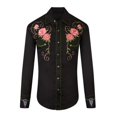 thumbnail image 1 of Camisa de moda para hombre con estampado de llamas y chispas en HD, con solapa, para exteriores, calle, manga larga, botones, ropa estampada, nueva, 1 of 6