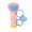 Blue, variant on Heart Wand Shaped Refillable Perfumes Sprays Bottle Keychain for Purse and Bag Portable Atomizer Accessory