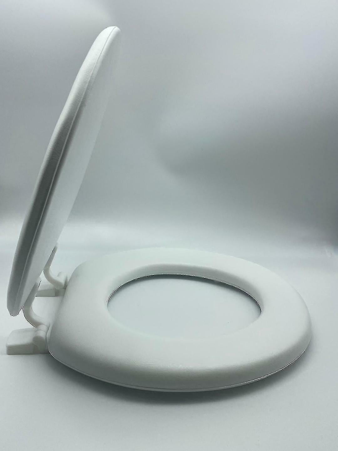 Ultra Soft Toilet Seat Adult Padded Cushion Bathroom White Loo Comfort Wc Good Premium