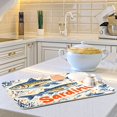 thumbnail image 6 of Yayeee Dish Drying Mat for Kitchen Counter Ultra Absorbent Easy Clean Pad 18x16", Blue Sardines Pattern, 6 of 7