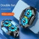 thumbnail image 2 of Dual Fan 600mah Rechargeable Mobile Phone Radiator Large Air Volume Back Clamped Mobile Phone Cooling Fan A, 2 of 5
