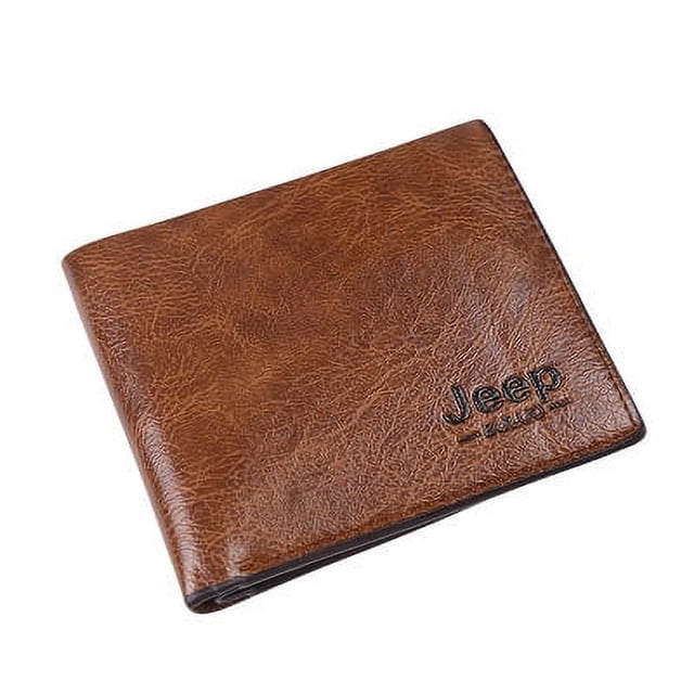 Cartera para hombre, cartera informal de negocios, cartera corta para múltiples tarjetas, monedero para estudiantes y jóvenes, regalo para hombre