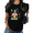 Black, variant on Black Funny Print Graphic Tees Cartoon Frog Sarcastic Aesthetic S-5XL Loose Tops